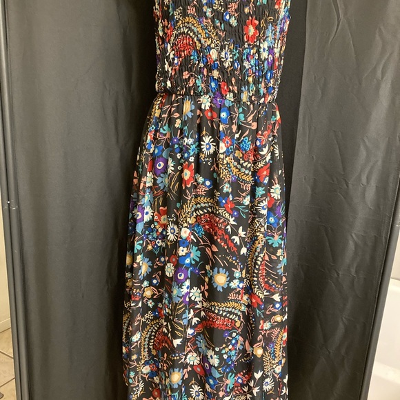 Floral Black Maxi Dress - Picture 1 of 5